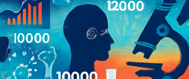 Desen digital al unei păduri magice cu copaci luminoși și creaturi fantastice în stil fantezie.