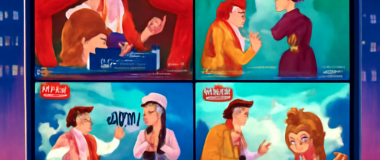 Un peisaj montan spectaculos cu vârfuri înzăpezite și un cer albastru clar, în prim-plan fiind un lac limpede care reflectă munții.