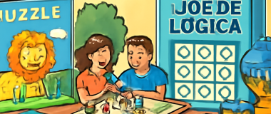 Desen digital al unui peisaj montan cu un lac limpede în prim-plan și copaci verzi la marginea apei, cer albastru cu nori pufoși.