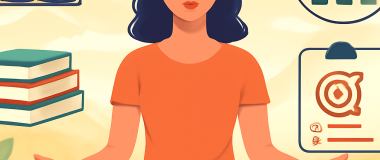 Un peisaj montan spectaculos în timpul apusului, cu cer colorat în nuanțe de portocaliu și roz, și un lac liniștit în prim-plan reflectând culorile cerului.