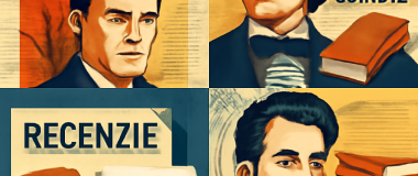 tehnologie futuristă cu robot umanoid într-un mediu cyberpunk iluminat neon, zgârie-nori în depărtare și reflexii pe suprafața unei ape liniștite